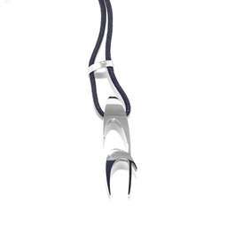 Chronotech Colgante Unisex de Acero Plateado 45cm