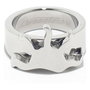 Chronotech Anillo Plateado de Acero para Mujer