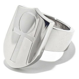 Chronotech Anillo de Acero Plateado Tamaño 12