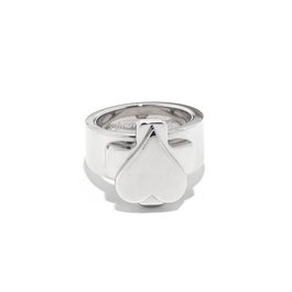 Chronotech Anillo para Mujer Plateado de Acero
