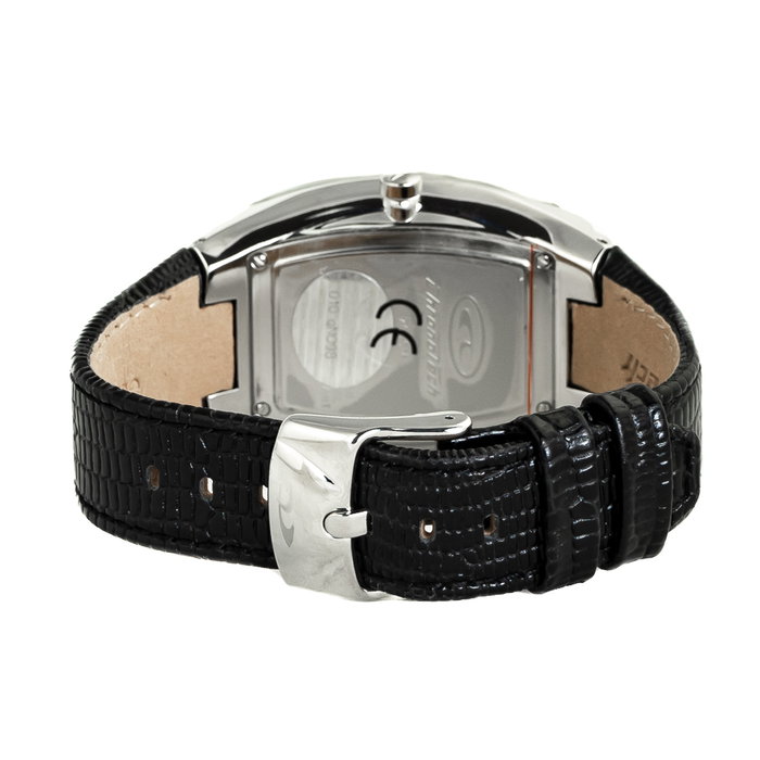 Chronotech Reloj CT7065M-02 con Correa de Piel Negra