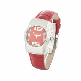 Chronotech CT7279B-05 con correa de piel roja