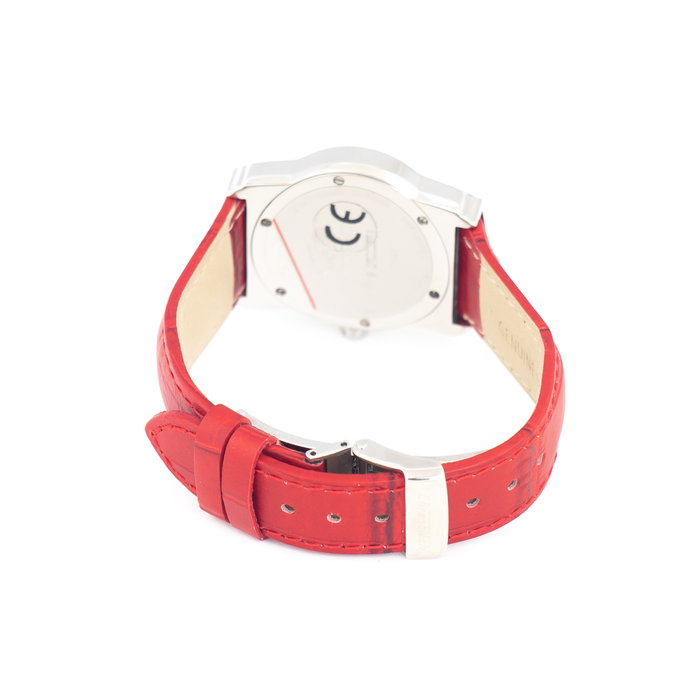 Chronotech CT7279B-05 con correa de piel roja