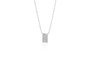 Sif Jakobs Colgante DINAMI Blanco P0040-CZ de 45cm