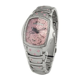 Chronotech CT7896LS-87M con esfera rosa y correa plateada