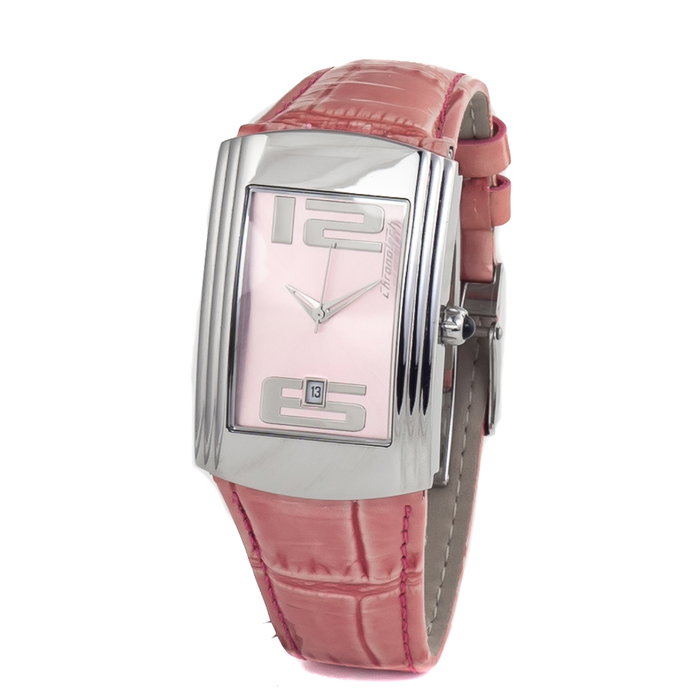 Chronotech CT7017B-02 con correa de piel rosa Chronotech CT7017B-02 con correa de piel rosa