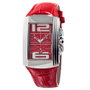 Chronotech Reloj CT7018M-05 con correa de piel roja