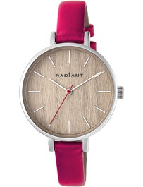 Radiant RA430603 Reloj Analógico para Mujer con Correa de Piel Rosa