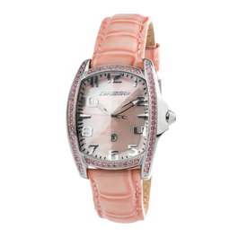 Chronotech Reloj CT7988LS-27 para mujer con correa rosa