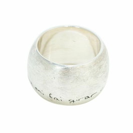 Demaria Anillo de Plata de Ley Plateado Tamaño 14