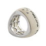 Demaria Anillo de Oro de 18 Kilates Blanco Talla 14