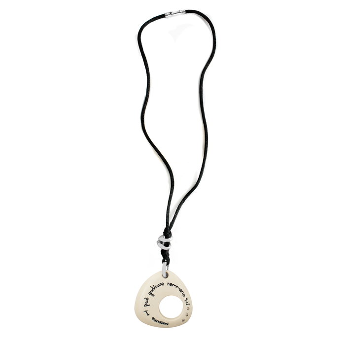 Demaria DM6TC035-BLANCO Collar de Oro de 18 Kilates Blanco