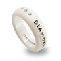 Demaria Anillo DM6TMA005-B16 de Cerámica Blanco
