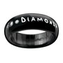 Demaria Anillo de Cerámica Negro Talla 14