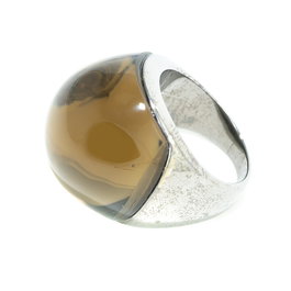 Demaria Anillo de Plata de Ley Gris Tamaño 16