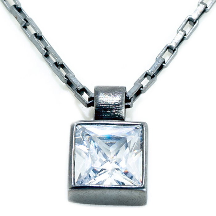 Demaria Collar de Acero DMC6110289-NEGRO
