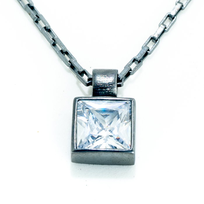 Demaria Collar de Acero DMC6110289-NEGRO