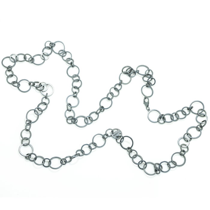 Demaria Cadena de Plata de Ley de 100 cm Negro Demaria Cadena de Plata de Ley de 100 cm Negro