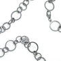 Demaria Cadena de Plata de Ley de 100 cm Negro