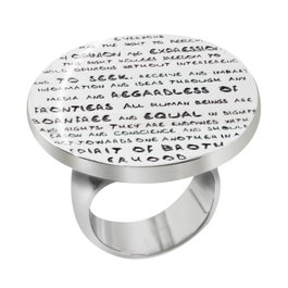 Demaria Anillo de Plata de Ley Plateado Talla 12
