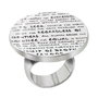 Demaria Anillo de Plata de Ley Plateado Talla 12