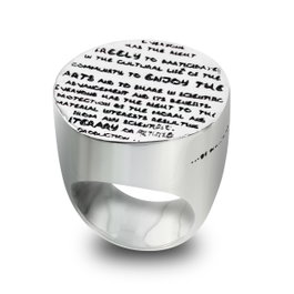Demaria Anillo DMHRA005-B14 de Plata de Ley para Mujer