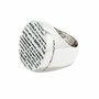 Demaria Anillo de Plata de Ley Plateado Talla 16
