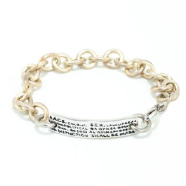 Demaria Pulsera DMHRBR01-BLANCO Plata de Ley