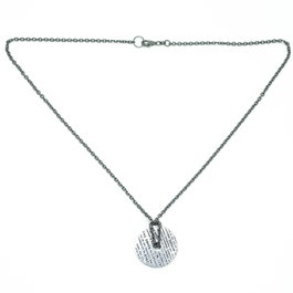 Demaria Colgante de Plata de Ley Plateado DMHRC001-GRIS de 45cm