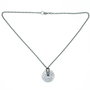 Demaria Colgante de Plata de Ley Plateado DMHRC001-GRIS de 45cm