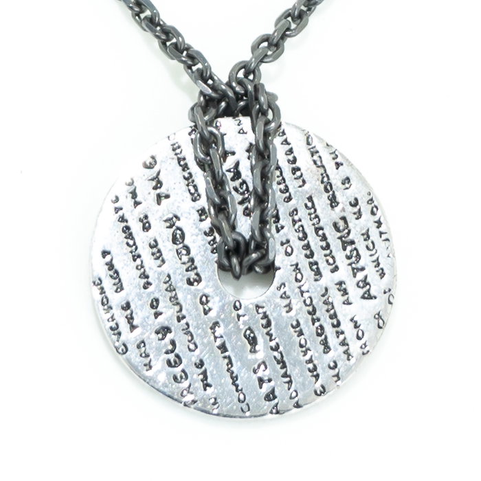 Demaria Colgante de Plata de Ley Plateado DMHRC001-GRIS de 45cm