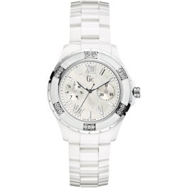 GC Reloj X69117L1S de Cerámica Blanco y Gris