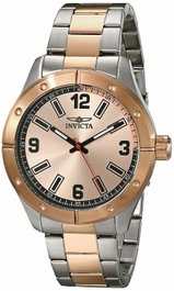 Invicta 17931 con esfera rosa y detalles en oro de 18 kilates