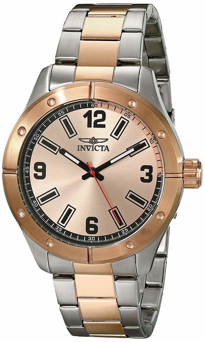 Invicta 17931 con esfera rosa y detalles en oro de 18 kilates