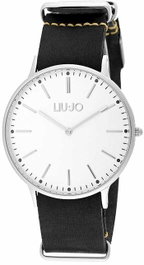 Liujo Reloj TLJ965 para hombre con correa de piel negra
