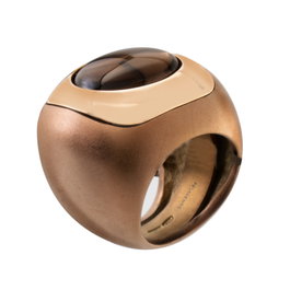 Pesavento Anillo KSGLA010 de Plata de Ley y Cristal de Cuarzo Rosa