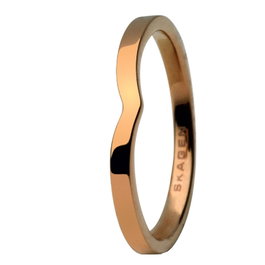 Skagen JRSG028SS5 Anillo de Acero Dorado Tamaño 11
