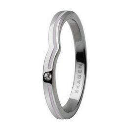 Skagen JRSV018SS6 Anillo Plateado de Acero