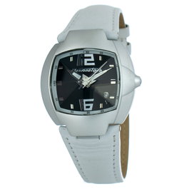 Chronotech CT7305M-01 con correa de piel blanca