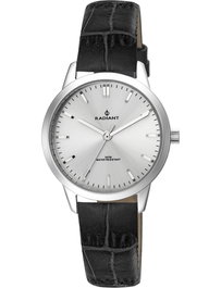Radiant RA482604 Reloj Analógico para Mujer con Correa de Piel Negra