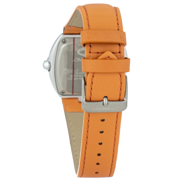 Chronotech Reloj CT7305M-03 con correa de piel naranja