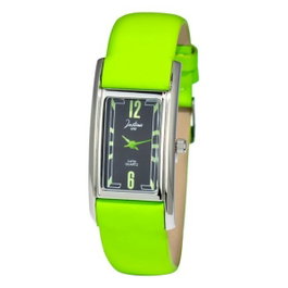 Justina Reloj JPV15 con correa de piel verde