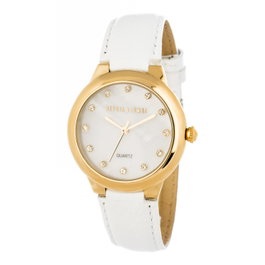 Devota & Lomba DL006WN-02WHITE Reloj para mujer con correa de piel blanca