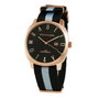 Devota & Lomba DL008MSPBK-GR-03BLACK con correa de nylon negro y gris