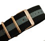 Devota & Lomba DL008MSPBK-GR-03BLACK con correa de nylon negro y gris