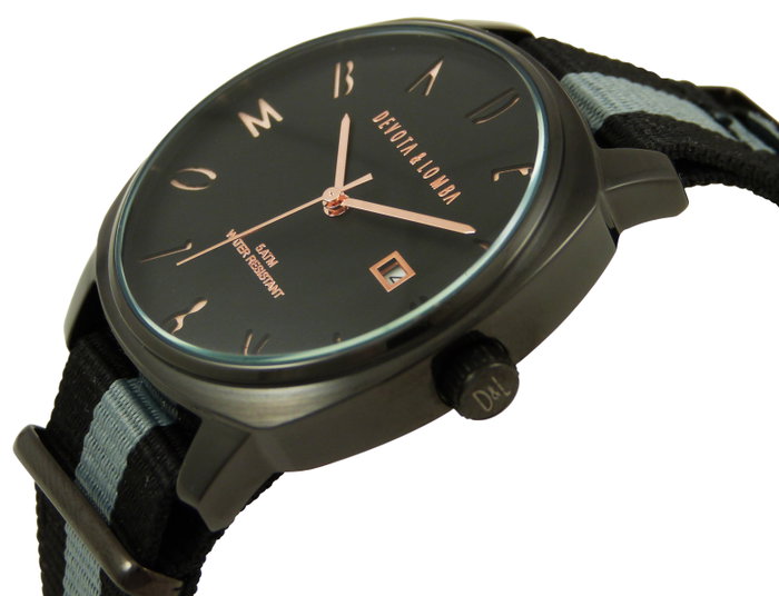 Devota & Lomba DL008MSPBKGR-04BLACK Negro y Gris