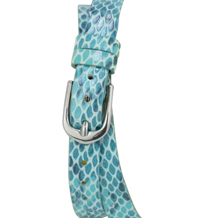 Justina Reloj 21659 con correa de piel azul