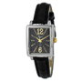 Justina Reloj 21992N con correa de piel negra