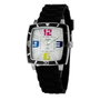 Justina Reloj 21971N Unisex con Correa de Caucho Negra