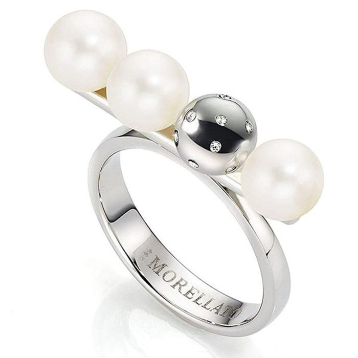 Morellato Anillo LUNAE 3 PEARLS Talla 14